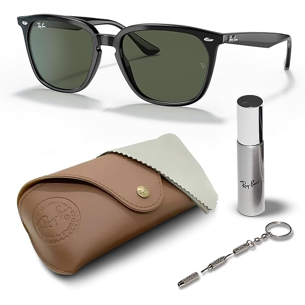 Amazon.com: Ray-Ban Unisex RB4362 Square Sunglasses, Amaranth/Grey