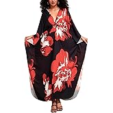 sunforyou Kaftan Dresses for Women Stylish Caftans Plus Size Beach Cover up Soft Loungewear