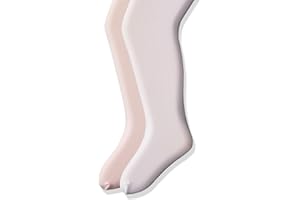 Jefferies Socks girls Smooth Microfiber Tights 2 Pair Pack