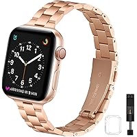 Slim Band Compatible with Apple Watch Band Iwatch Bands Bracelet 40mm 38mm 42mm 44mm Series 6 5 4 Series3 2 1 SE…