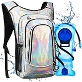 Niggeey Hydration Backpack, Festival Rave Hydration Pack, Water Backpack with 2L Hydration Bladder, Rave Backpack Hydration Pack Hydropack Hydro for Hiking, Biking, Festivals, Raves