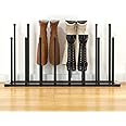Urban Deco Free Standing Shoe Racks, Boot Organizer for Tall Boots, Black Metal Boot Rack Fit for 8 Pairs, Shoe Organizer for Dorm Room, Closet, Entryway (Black-8pairs)