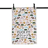 MNIGIU Colorado Travel Gift Colorado Kitchen Dish Towel Colorado Tea Towel Colorado Housewarming Gift (Colorado Towel)