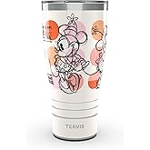 Tervis Traveler Disney Minnie Mouse Melody Triple Walled Insulated Tumbler Travel Cup Keeps Drinks Cold & Hot, 30oz, Stainless Steel