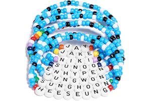 AICase for Enhypen Merch Inspired Friendship Bracelets Set, Kpop Stuff Outfits for Concert Shirt Accessories Fashion Jewelry Merchandise Gifts for Fans Birthday Christmas Stocking Stuffers -V2