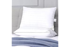 Cosmoluxe King Size Pillows 2 Pack for Sleeping, Fluffy 20x36 Bed Pillows 2 Pack, Soft and Supportive Hotel Collection Down Alternative Pillows for Back, Stomach or Side Sleepers, Dark Green