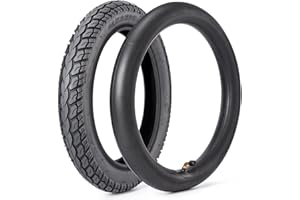 STAIBC Heavy-Duty 14 x 2.125 57-254 Tire and Tube Set with Angled Valve Stem 14 Inch Electric Scooter Tire Tube for Replacement Electric Scooters and E-Bike Tires 1 Set