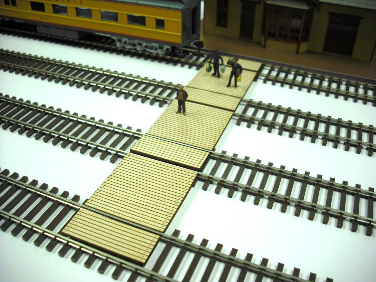 HO Scale ** Laser Cut ** Custom Timber Baggage & Passenger Crossing