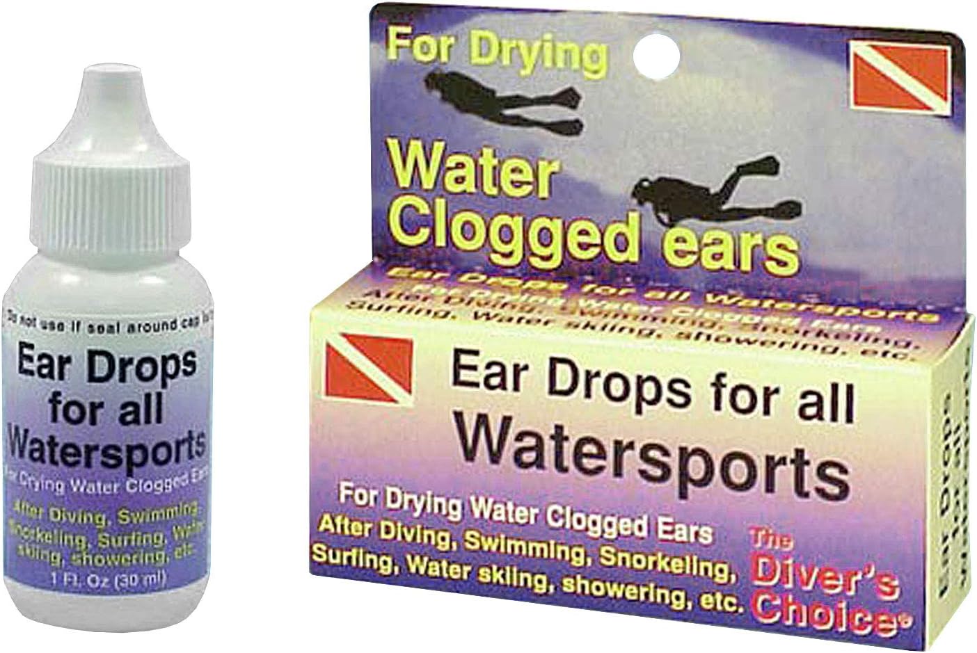 Trident Ear Drops for Scuba Diving, Swimming, Snorkeling, and all