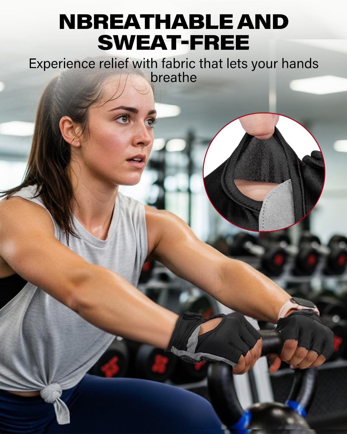 VINSGUIR Workout Gloves for Men and Women, Weight Lifting Gloves with Excellent Grip, Lightweight Gym Gloves for Weightlifting, Cycling, Exercise, Crosstraining, Pull ups, Fitness, Climbing and Rowing