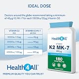 Health4All Vitamin K2 MK7 200mcg Natto 180 Tablets Vegan UK Made view 4