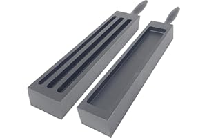 ROSENTHAL COLLECTION Ingot Mold Double Sided Gray Cast Iron Ingot Mold for Wire Crucible for Melting Casting Refining (Size 5)