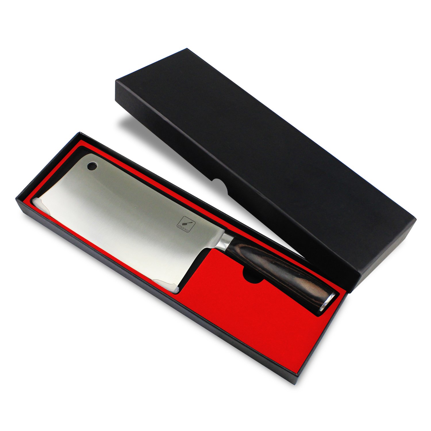 IMarku 7Inch Chinese Vegetable Knives，StainlessSteel ChopperCleaver