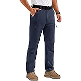 TACVASEN Men's Hiking Pants Lightweight Quick Dry Water Resistant Travel Work Fishing Pants Outdoor 6 Pockets