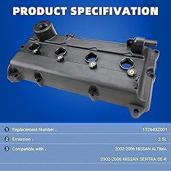 MITZONE Engine Valve Cover Kit Gaskets, Spark Plug