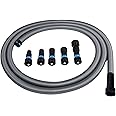 Cen-Tec Systems 94720 Quick Click 20 Ft. Hose for Home and Shop Vacuums with Expanded Multi-Brand Power Tool Adapter Set for 