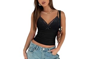 Avidlove Camisole Tops for Women Sexy Lace Tank Tops Cami Y2k Bralette Spaghetti Strap Undershirts Slim Going Out Top