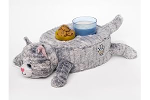 CUP COZY PILLOW Cup Cozy Critters-The Cuddly Cute Cup Holder-Perfect for Drinks, Snacks, Phones, Remotes and More! (Kitty)