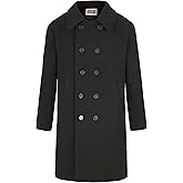 WULFUL Boys Double Breasted Wool Trench Coat Winter Pea Coat