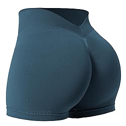 YEOREO Workout Scrunch Shorts Women 3.6" V Back Gym