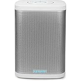 RIVA Upgraded Concert Wi-Fi Bluetooth Smart Hi-Fi Speaker with Alexa Built-in, 6 Drivers, 50W, Multiroom Music System, Voice Control, Support Airplay 2, Spotify, Tidal and More Streaming (White)