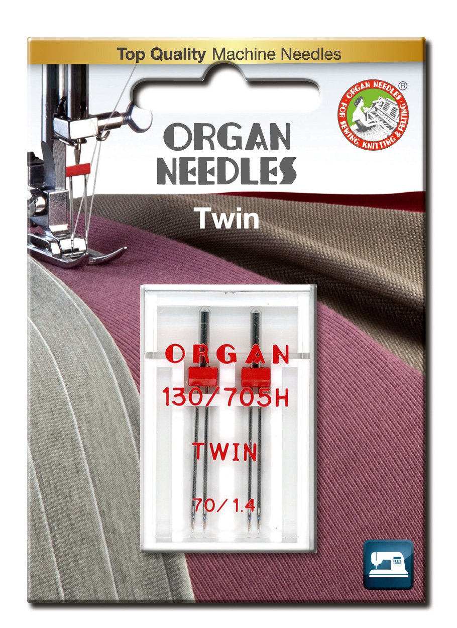 ORGAN NEEDLES # 70/1.4 Twin Universal x 2 Needles