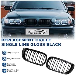 BILLDIO E46 Grill - Front Kidney Grill Double Slats