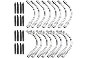 HARFINGTON 8set Bike Brake Noodle Cable Kit Aluminum Bicycle V Brake Pipe with Rubber Boots for Mountain MTB Bikes Cycling Ca