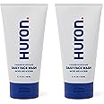 Huron Men’s Face Wash - Daily Deep Facial Cleanser & Mild Exfoliator - Cleans, Conditions, & Hydrates Skin - Subtle Energizing Scent - Vegan, Sulfate-Free - 5.1 Oz (2 Pack)