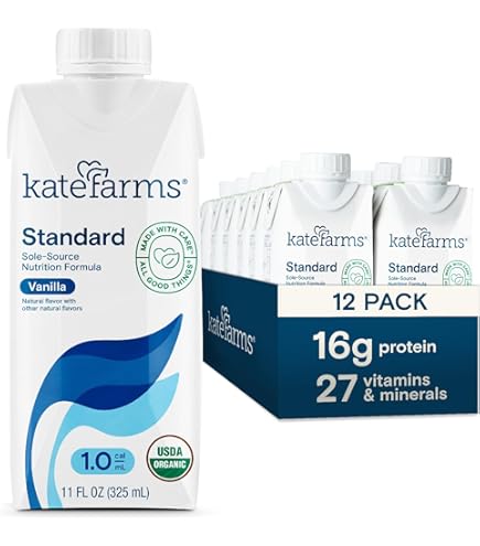 Amazon.com : KATE FARMS Organic Adult Peptide 1.0 Formula, Vanilla
