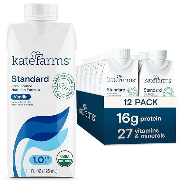 KATE FARMS ORGANIC 1.0 VANILLA NUTRITION SHAKE, 16G...