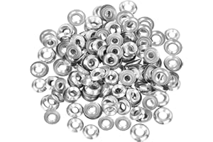 uxcell 200Pcs 304 Stainless Steel Cup Washer Countersunk, #6/#8 Countersunk Finish Washers for Screw Bolt