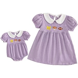 Balaflyie Little Girl Collar Dress/Bubble Romper Sister Matching Outfit | Toddler Girl Football Collar Dresses, Baby Peter Pa
