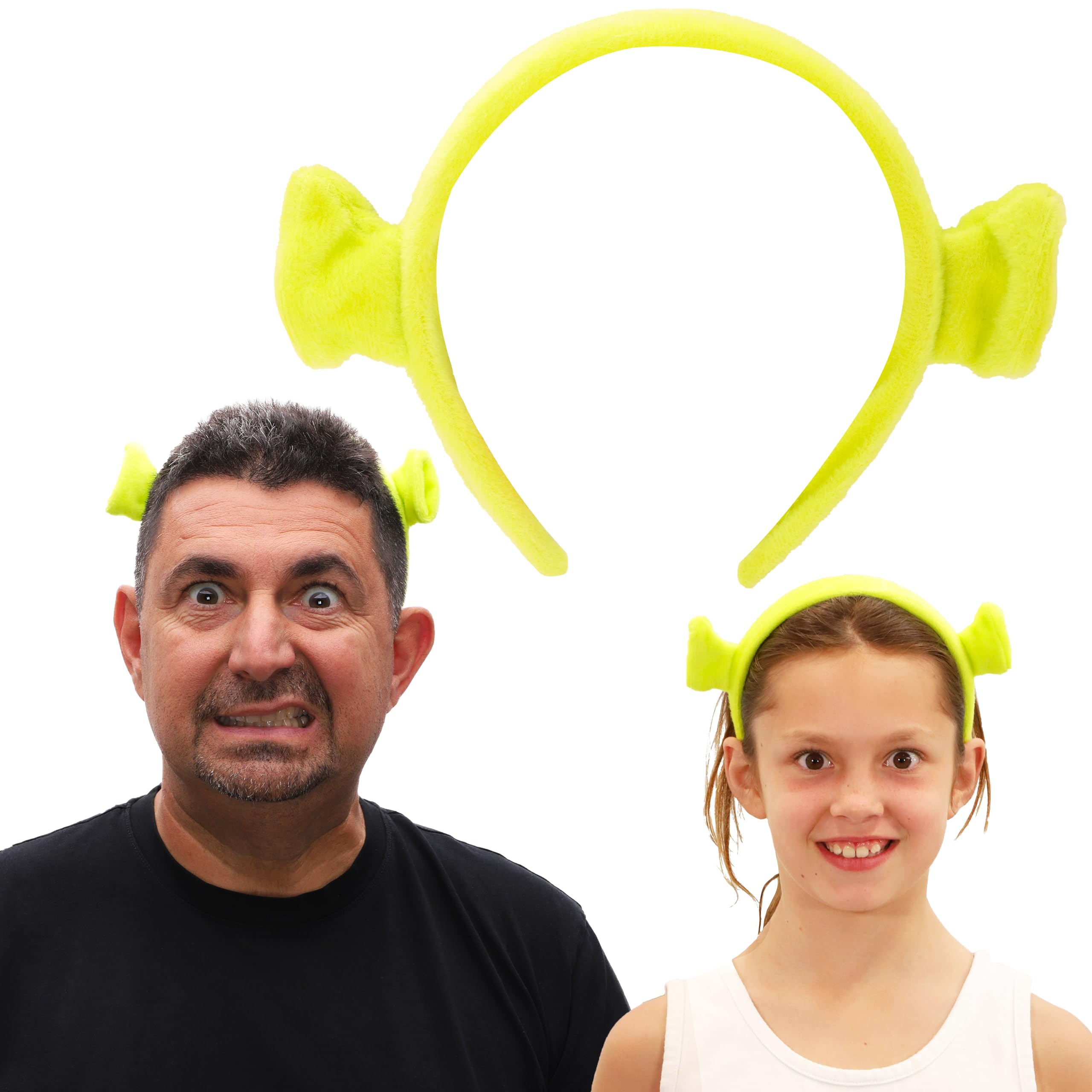 Toyland® Shrek Dressing Up Ears - Green Ogre Headband - Fancy Dress Accessories - One Size Fits All