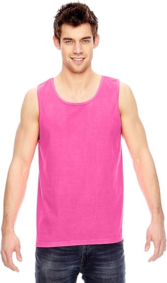 Comfort Colors Pigment Dyed Tank Top 9360 Neon Pink At Amazon