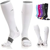 NEWZILL Medical Compression Socks for Women & Men, 20-30 mmHg Knee-High Support for Circulation, All-Day Comfort for Work Travel Running Cycling and Fitness