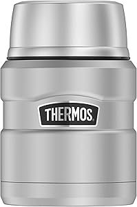 THERMOS King 16 Ounce Food Jar, Stainless Steel