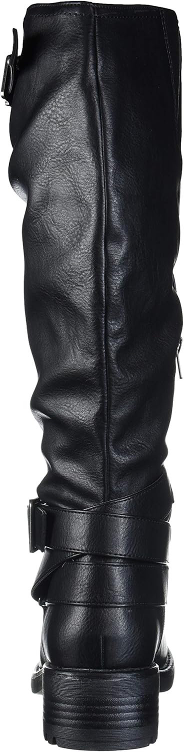 carlos santana black knee high boots