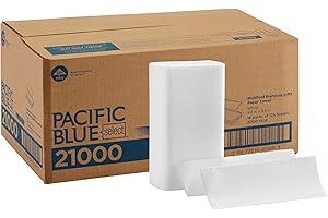 Pacific Blue Select Multifold Premium 2-Ply Paper Towels (Previously Branded Signature) by GP PRO (Georgia-Pacific), White, 21000, 125 Paper Towels Per Pack, 16 Packs Per Case
