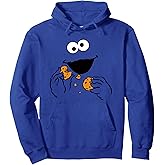 Sesame Street Cookie Monster Om Nom Face Halloween Costume Pullover Hoodie