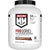 Muscle Milk Pro Series Protein Powder Supplement, Knockout Chocolate, 5 Pound, 28 Servings, 50g Protein, 3g Sugar, 20 Vitamins & Minerals, NSF Certified for Sport, Workout Recovery