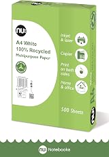 nu: A4 Recycled Multipurpose Paper White 500 Sheets Smooth Surface view 2