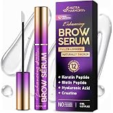 Eyebrow Growth Serum &ndash; Peptide Brow Serum for Fuller, Thicker Brows, 0.27oz | Eyebrow Conditioning Serum with Biotin &amp; Keratin Peptides, Hyaluronic Acid for Sparse, Thin &amp; Patchy Brows, Non-Greasy Finish