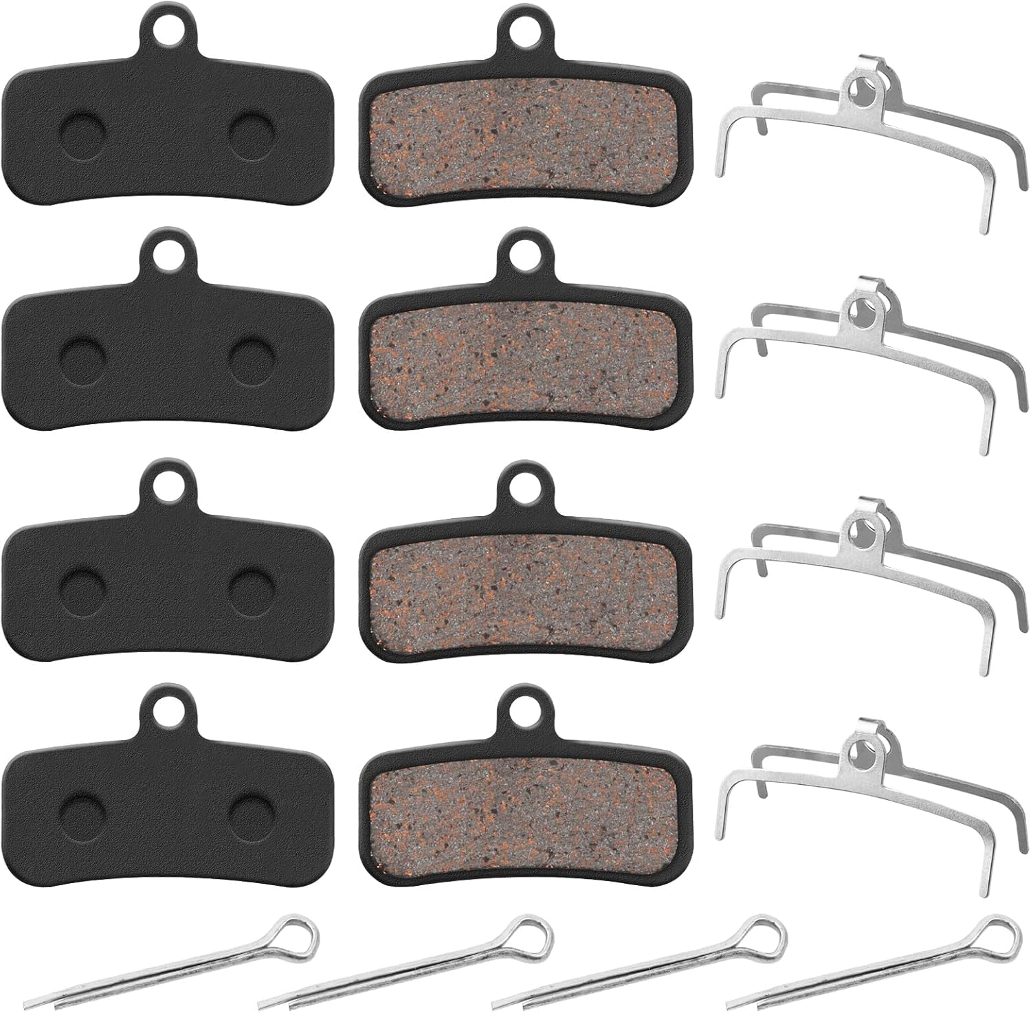 TOPBELIEF 4 Pairs Cube Bicycle Disc Brake Pads MTB Brake Pads for Shimano D03S D02S Saint BR-M810 BR-M820 Deore XT BR-M8020 BR-M8120 ZEE BR-M640 XTR BR-M9120 Tektro HD E725 M735 M745 M750 TRP SL