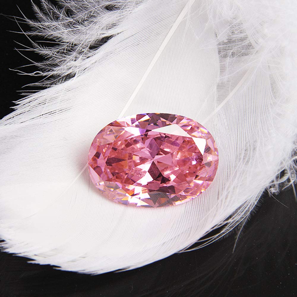 Wixine 1Pcs Huge Unheated Pink Sapphire Oval Cut AAAA Loose Gemstone 18X25mm