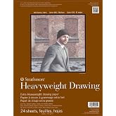 Strathmore 400 Series Heavyweight Drawing Pad, Medium Surface, 9"x12" Wire Bound, 24 Sheets