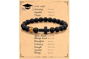 PADERAST Fathers Day Dad Gifts from Daughter Wife Son, Cross Bracelet Gifts for Men New Dad Father Papa Godfather Grandpa Husband, Graduation Gifts 2024 High School College for Boys Him, Christian Gifts for Men Teens Grandchildren Faith