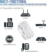 G-PLUG BT to RJ11 Telephone Cable 5m UK Plug to RJ11 Lead view 4