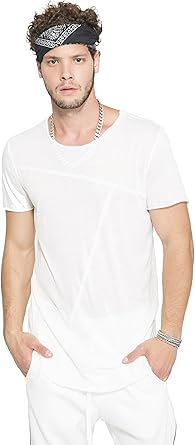 mens extra long white tee shirts