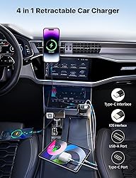 Starlight Retractable Car Charger with Retractable